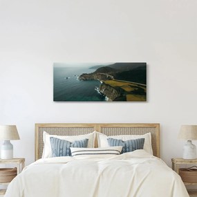 Tablou - Stânci în ocean (120x50 cm)