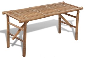 vidaXL Bancă de grădină pliabilă, 118 cm, bambus
