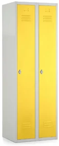 Dulap metalic, 60 x 50 x 180 cm, blocare, galben - ral 1023