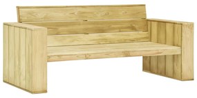 3065777 vidaXL Set mobilier de grădină cu perne, 2 piese, lemn de pin tratat