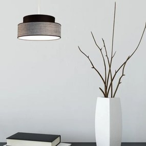 Lustră pe cablu GRACE 1xE27/60W/230V negru/gri