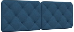 vidaXL Pernă pentru tăblie de pat, albastru, 120 cm, material textil