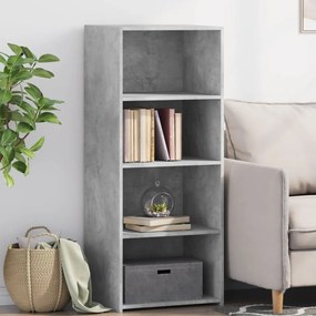 vidaXL Dulap înalt, gri beton, 50x41x124 cm, lemn prelucrat