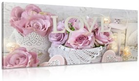 Tablou decor vintage cu inscripție Love