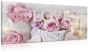 Tablou decor vintage cu inscripție Love