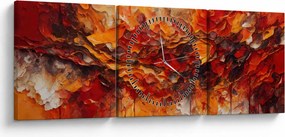 Tablou - Abstracție (cu ceas) (90x30 cm)