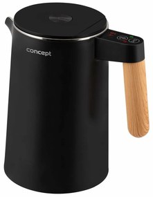 Fierbător din oțel inoxidabil Concept RK3301 Salt&amp; Pepper 1,5 l, negru, negru