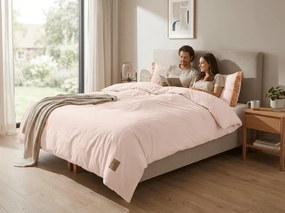 Reducere Lenjerie de pat din bumbac ÉCLAT roz deschis II.calitate Dimensiune lenjerie de pat: 2 buc 60 x 70 cm | 200 x 220 cm