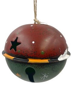 Decor Craciun Glob cu clopotel Magic 8cm, Verde