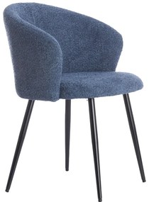 Set de scaune de sufragerie albastru 2 buc. din metal Radaja – Light &amp; Living