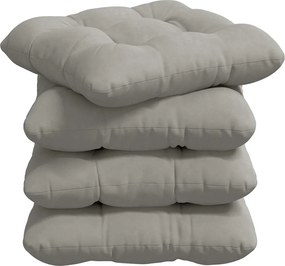 vidaXL Perne de Șezut 4 pcs Gri deschis 45 x 45 cm