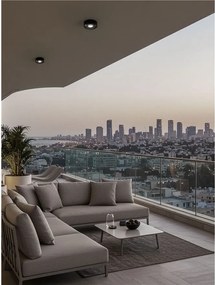 Plafoniera LED exterior moderna IP65 VISOR D-10cm