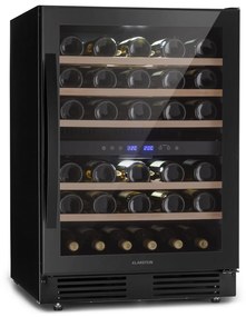 Vinovilla 50 Duo, Frigider pentru vinuri cu două zone, 53l, 17 fl., ușă din sticlă în 3 culori