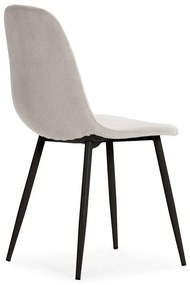 Scaune de dining crem 4 buc. tapițate Minka – Marckeric