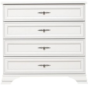 Comoda KENTAK KOM4S, alb alpin