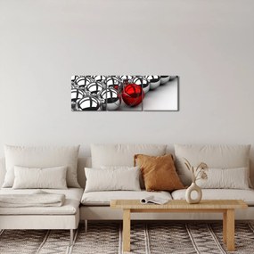 Tablou cu bile lucioase (cu ceas) (90x30 cm)