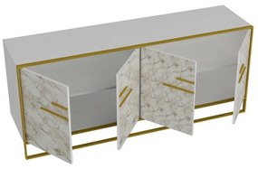 Dulap Polka Gold and White