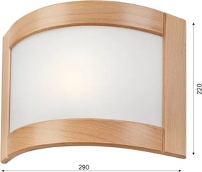 Aplica de perete ELODIE, 1 x E27, 60 W, 230 V