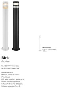 Stalp iluminat exterior stil modern Birk negru 45518003 NL