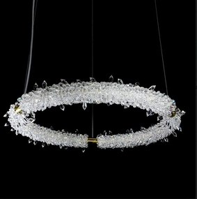 Lustra LED LUX moderna design circular D65 GLACEE 01