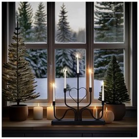 Solight 1V280 - Sfesnic LED de Crăciun, 5xLED/2xAA, alb cald