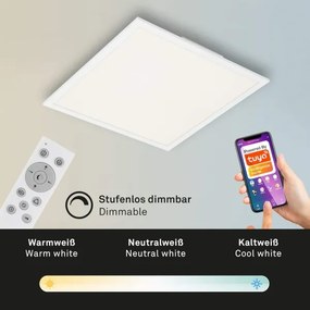 Plafonieră LED RGBW Briloner 7087-016 SMART LED/24W/230V Wi-Fi Tuya + telecomandă
