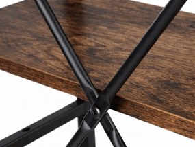 Biblioteca TAYLOR 4 rafturi 147x60 cm, rustic maro