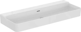 Lavoar suspendat Ideal Standard Atelier Conca 120 cm alb lucios cu orificiu preaplin