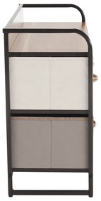 Comoda cu sertare din material textil HAZEL TIP 4,maro, S