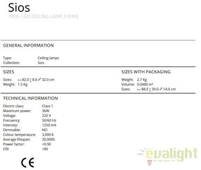 Lustra / Plafoniera LED stil modern Sios SV-518394