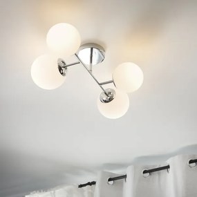 Brilagi - Lustru aplicat MALONY, 4xE14/20W/230V, crom lucios