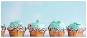Tablou cu cupcakes (120x50 cm)