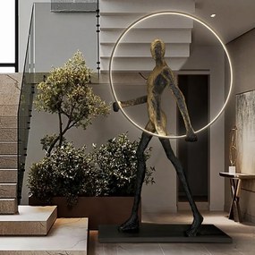 Figurina XXL decorativa / Lampa LED de podea design lux Caminante