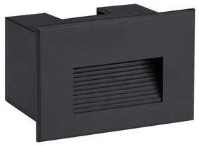 Spot LED incastrabil exterior, ambiental, IP65, POLKA negru