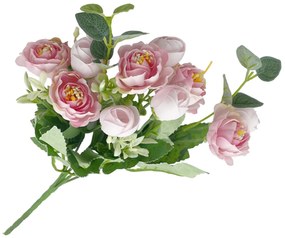 Bujori roz artificiali EVE, 30cm