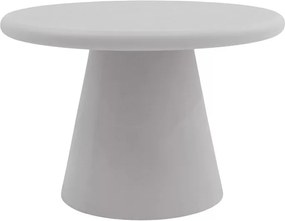 Măsuță de cafea rotundă Clav 60 cm - gri deschis