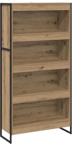 vidaXL Dulap pentru cărți 2 pcs Stejar artizanal 80 x 30 x 155 cm