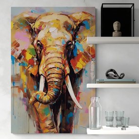 Tablou elefant stilat cu imitație de pictură