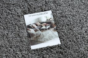 Covor SOFFI cerc shaggy 5cm gri