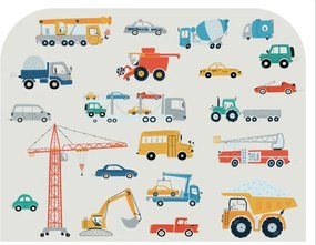 Pat pentru copii 140 x 70 cm cu motiv de camion