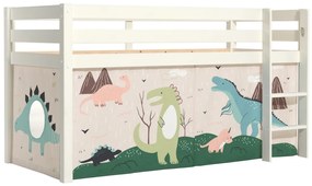 PINO PAT SEMI-INALT și cortina Dino.