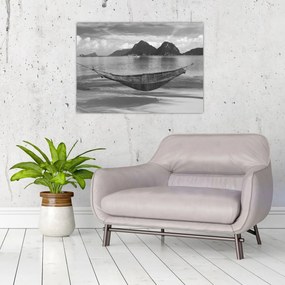 Tablou - Hamac pe plajă (70x50 cm)