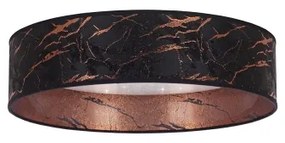 Plafonieră LED VELVET STAR LED/24W/230V d. 40 cm  neagră/cupru Brilagi