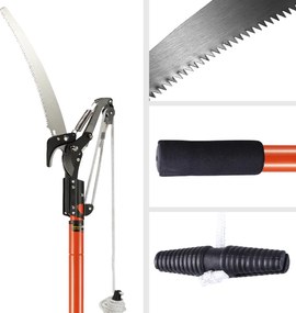 Fierăstrău telescopic cu foarfecă MOREL, 2,6m, portocaliu Gardebruk