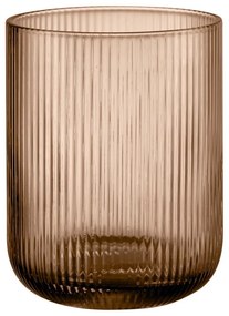 Suport lumânări din sticlă Blomus Ven, ø 9,5 cm, maro