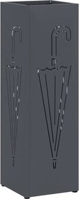 vidaXL Suport pentru umbrele Antracit 15,5 x 15,5 x 49 cm Metal