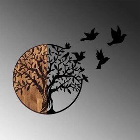 Decorațiune de perete 71x92 cm copac lemn/metal