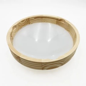 Plafonieră NATURAL MODERN SLIM 1xE27/15W/230V Ø 27,5 cm pin
