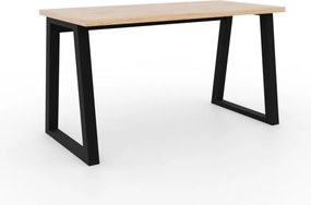 Birou IWO – 135x65x75.2 cm – Stejar Artisan / Negru