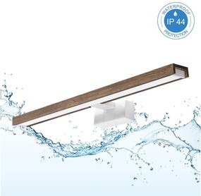 Brilagi-LED Iluminare pentru oglindă de baie WOODY MIRROR 3în1 LED/12W/230V 60 cm IP44 alb/stejar